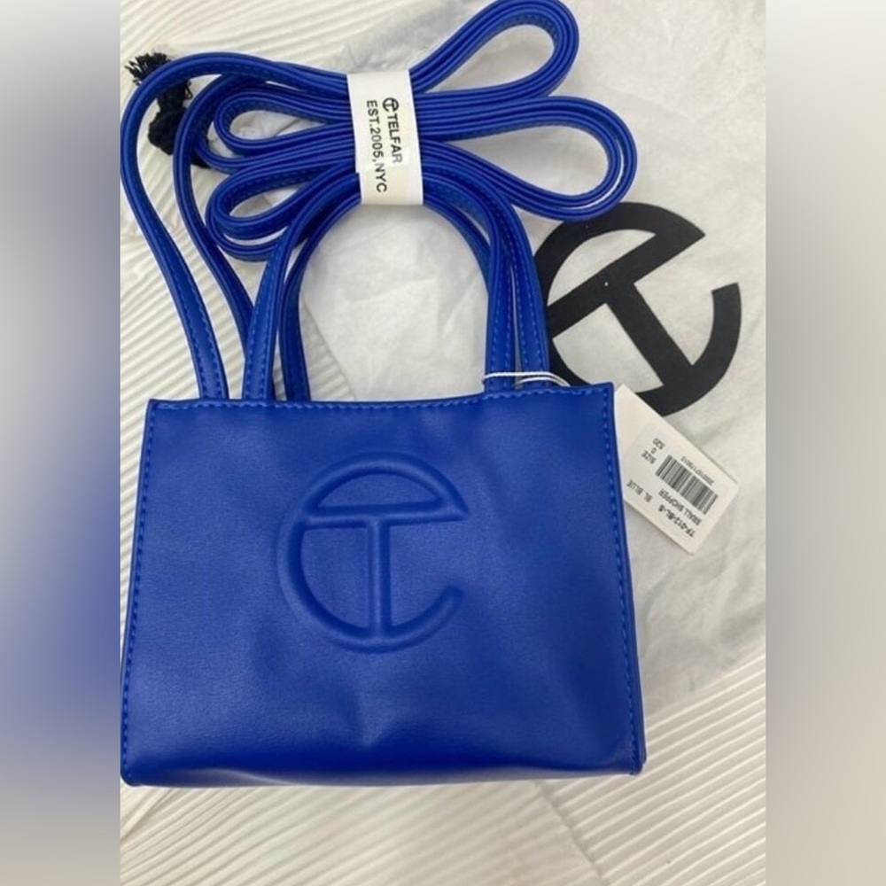 Telfar painter blue small bag